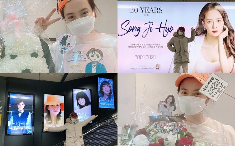 即使疫情下未能親自到韓國慶祝，中國、馬來西亞、越南、緬甸粉絲仍越洋為智孝準備出道20周年的禮物。