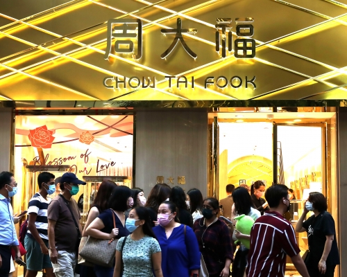 周大福提到目前所有新的商業規劃都將立足於大灣區。新華社圖片