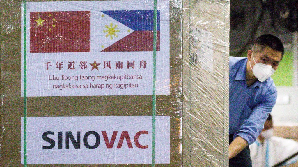 中國科興疫苗送到菲律賓。 路透社