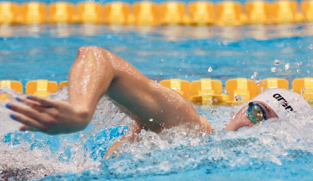 何诗蓓在短池世界杯多伦多站夺得400米自由泳铜牌。 何诗蓓IG图片