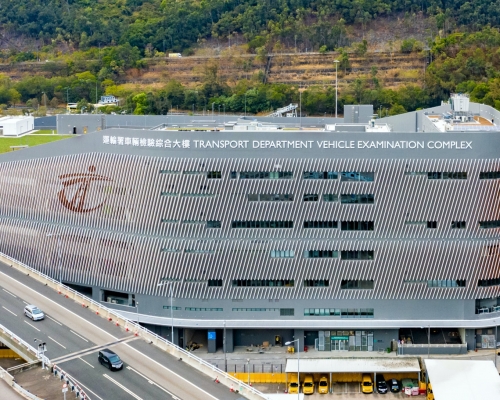 運輸署新驗車大樓一樓5月31日起啓用。 政府圖片