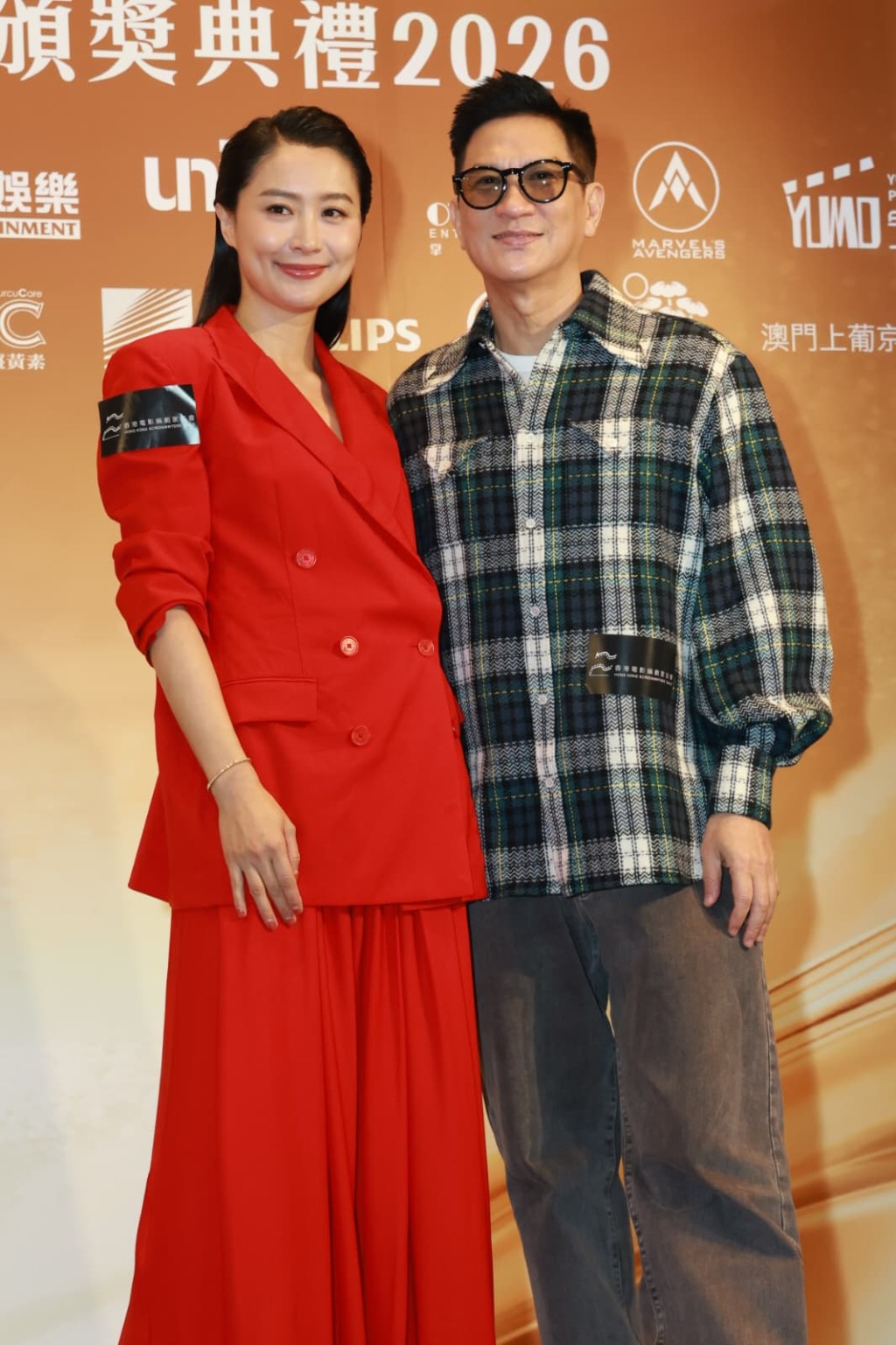 張家輝講明缺席金像獎,上台攞獎靠拍檔陳法拉。 張家輝講明缺席金像獎,上台攞獎靠拍檔陳法拉。