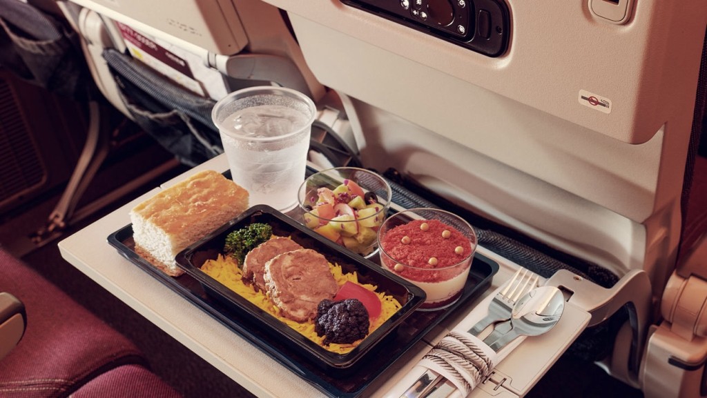 卡塔爾航空飛機餐示意圖。 qatarairways.com