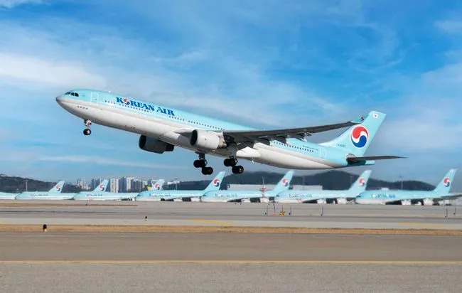大韩航空即日起停止在航机降落前40分钟，提供机舱服务。