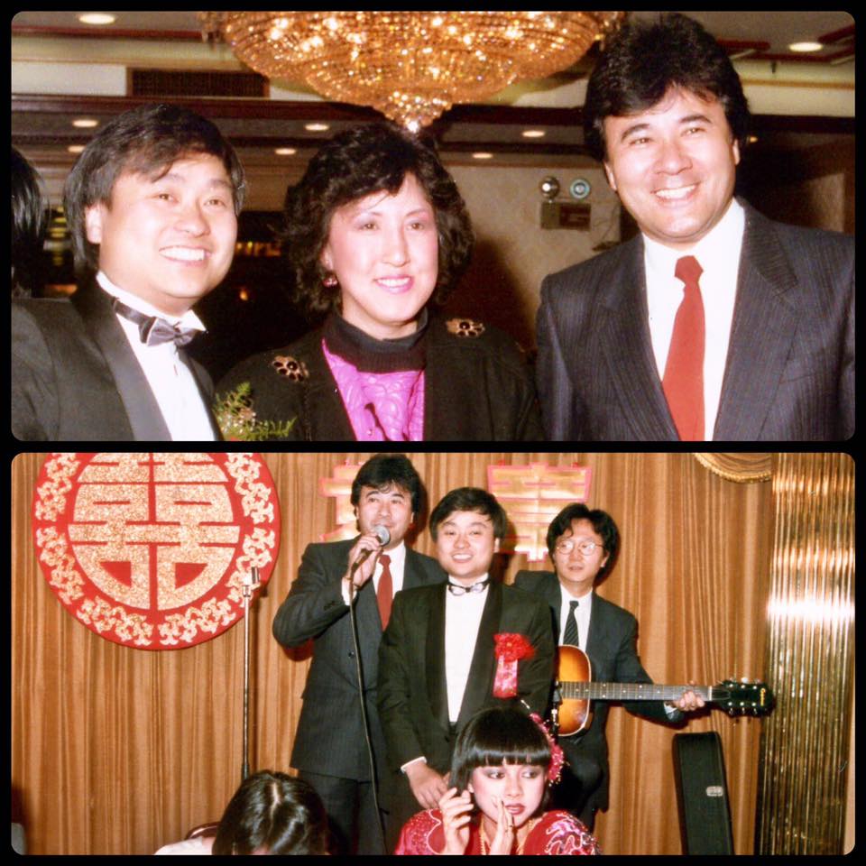 章國明找回當年出席其婚宴舊照。（臉書圖片）