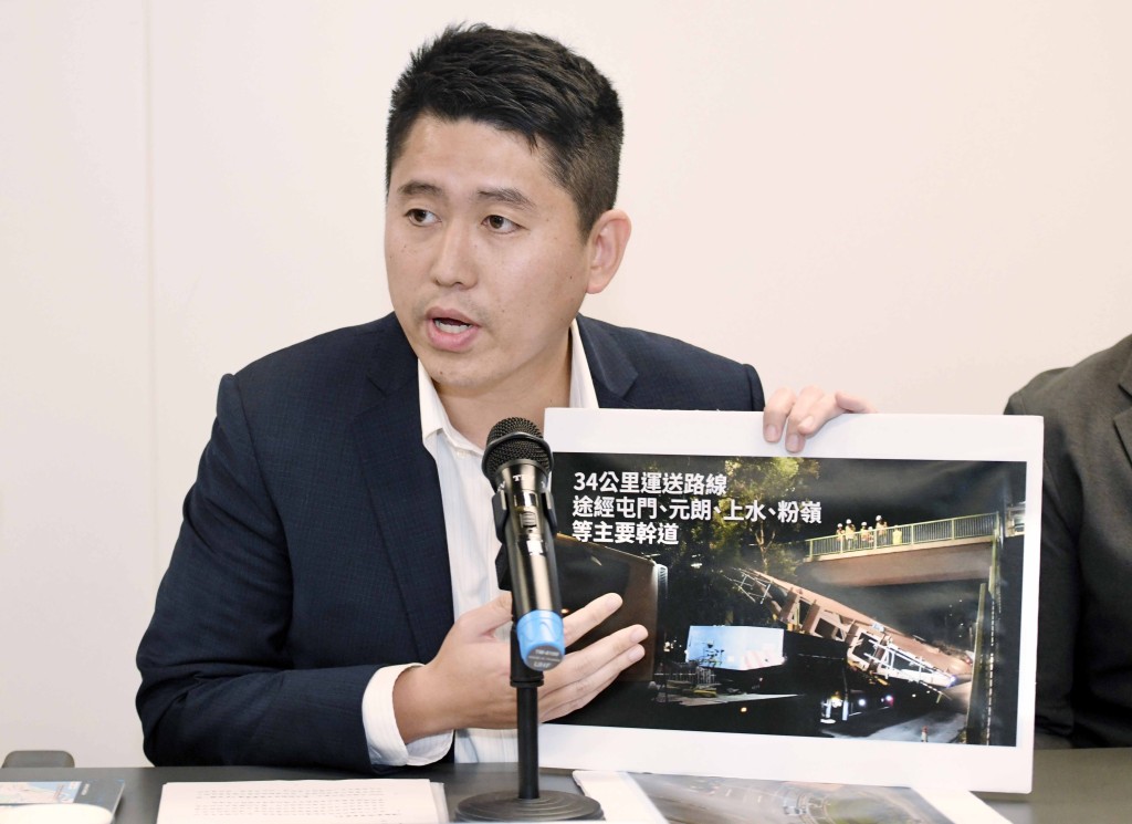 唐鈞誠稱，工程另一大挑戰是確保大型組件順利通過每個彎位和路口。