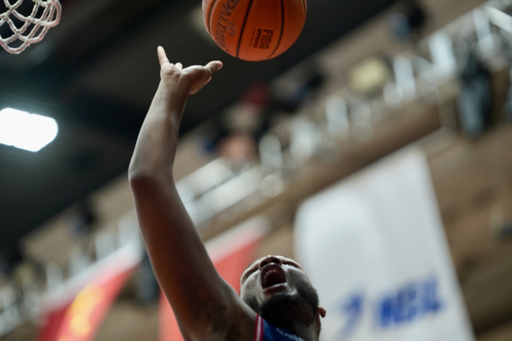 NBL季后赛总决赛Game4，香港金牛主场迎战安徽文⼀。 刘骏轩摄