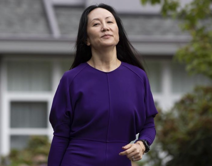 孟晚舟終獲釋回國。AP