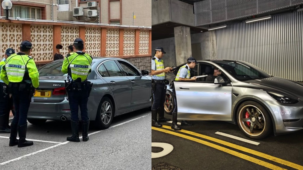 警方西九龍打擊白牌車 拘兩司機扣查兩車