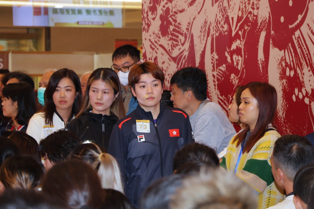 阿杜看淡自己競爭最佳女運動員，但對雙打黃鎮廷及陳顥樺充滿信心。徐嘉華攝