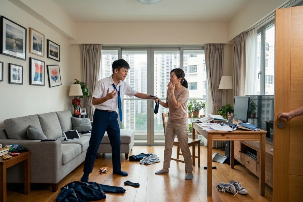 子女青春期是不少家长的恶梦。AI示意图 子女青春期是不少家长的恶梦。AI示意图