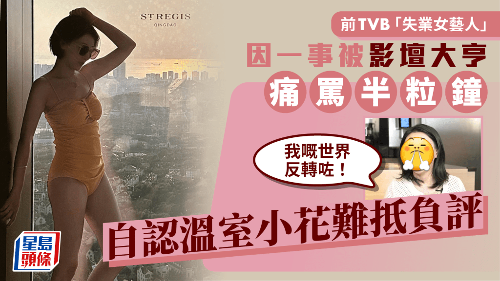 前TVB「失業女藝人」因一事被影壇大亨痛罵半粒鐘 自認溫室小花難抵負評：我嘅世界反轉咗