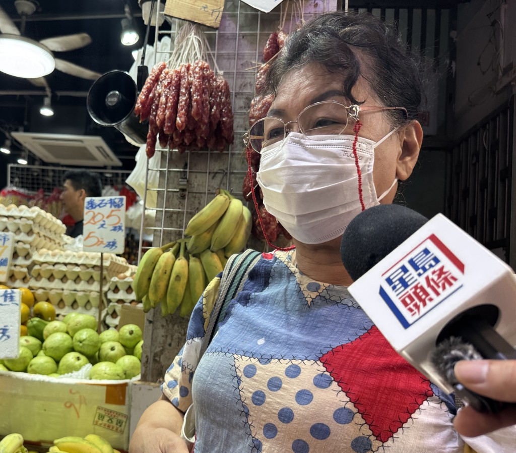 街坊陳女士。 街坊陳女士。