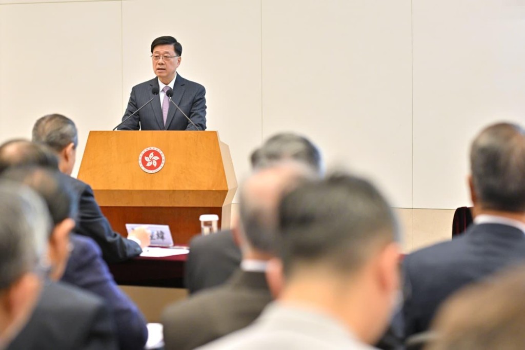 李家超指《白波書》《白皮書》發布的時間節點十分關鍵，具有立足現實的警示意義。政府新聞處圖片