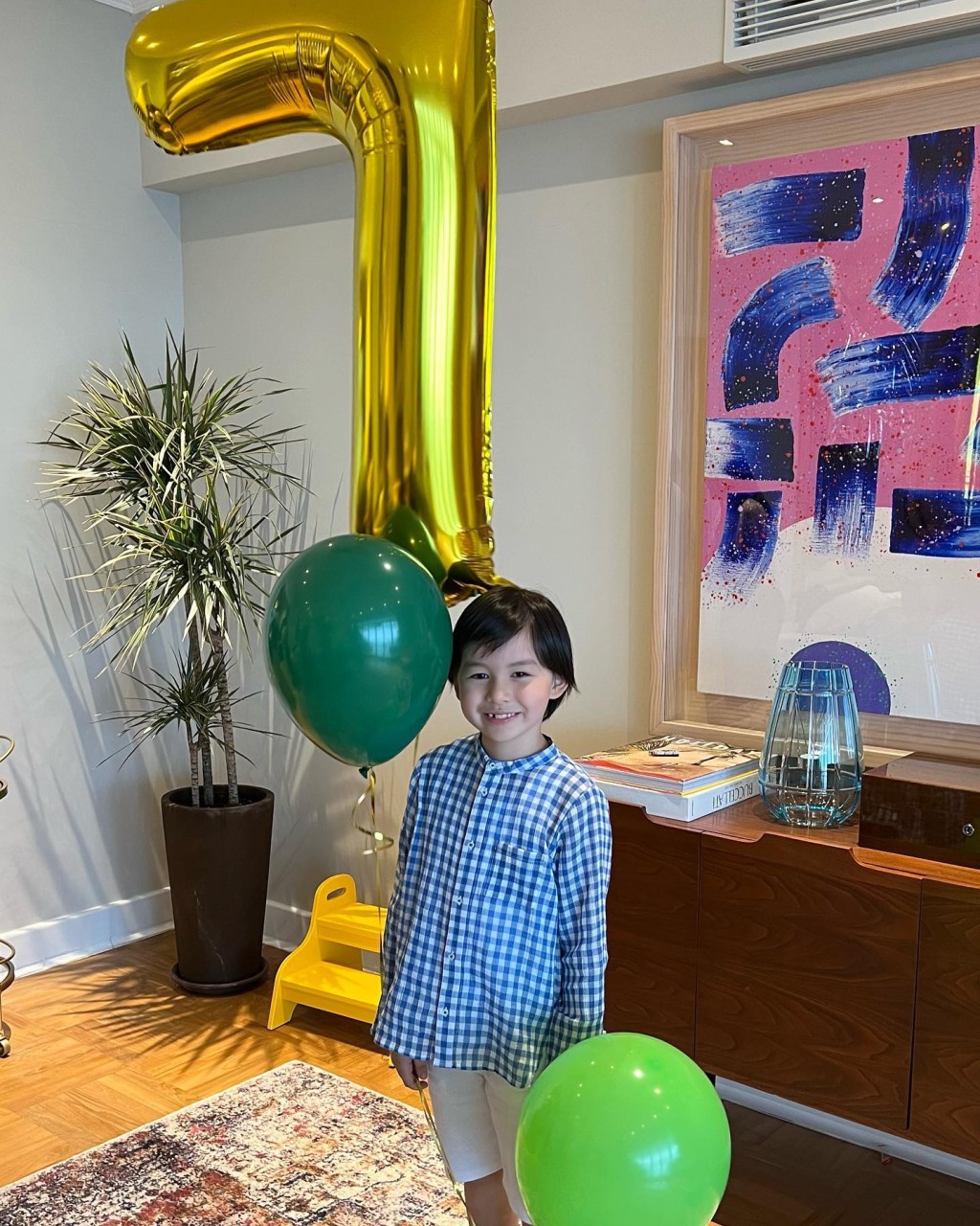Jacques去年慶祝7歲生日時，都是在家中簡單度過。