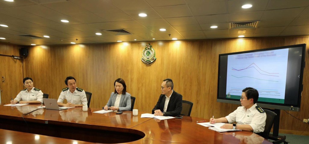 香港海關與各口岸相關部門成立的跨部門聯合指揮中心，將於10月1日至7日啟動。香港海關fb圖片