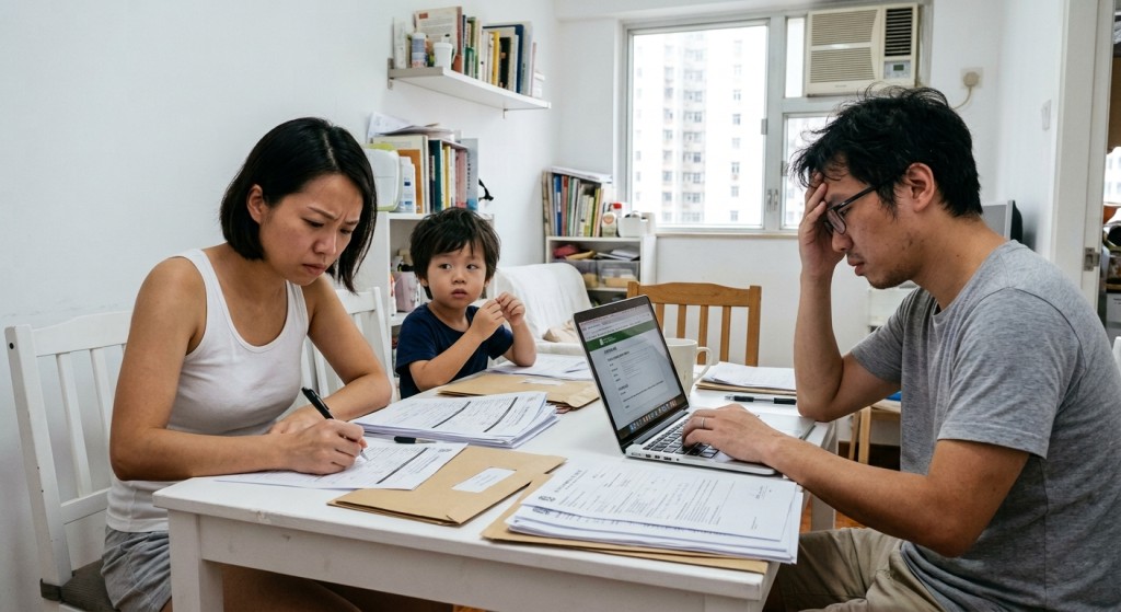 妻子执著直私小学 港爸疲于奔命直呼崩溃(AI生成示意图) 妻子执著直私小学 港爸疲于奔命直呼崩溃(AI生成示意图)