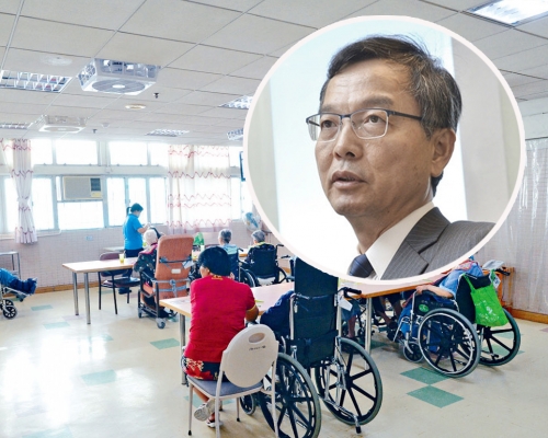 林正財表示,院友及探訪者打疫苗後或可探訪。 資料圖片
