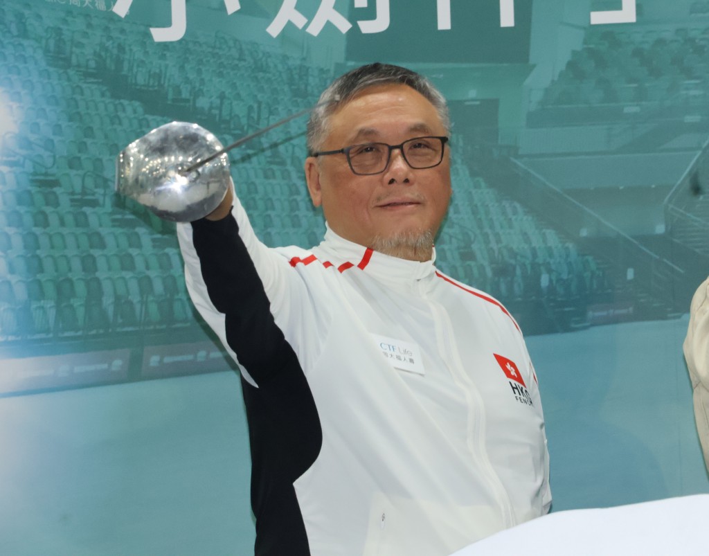 香港劍總主席楊穎新。徐嘉華攝