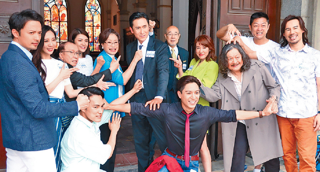 ■一眾演員參與新劇《非常檢控觀》拍攝。