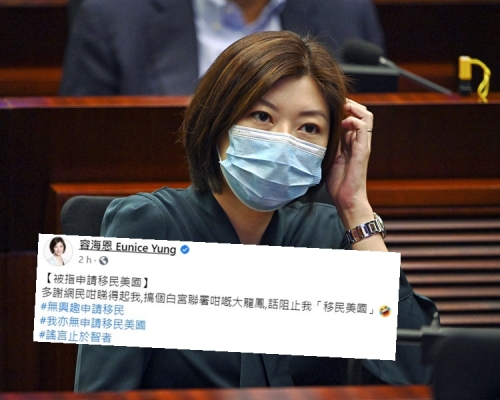 新民黨立法會議員容海恩指有關傳聞並不屬實,表示「無興趣申請移民」,亦「無申請移民美國」。資料圖片