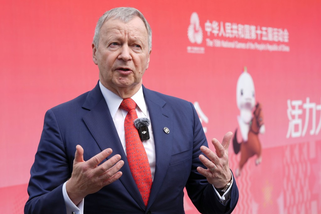 香港賽馬會行政總裁應家柏。 香港賽馬會行政總裁應家柏。