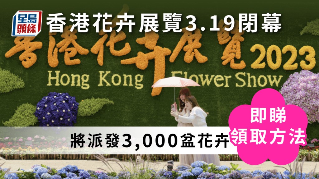 花卉展明晚9時閉幕 料派3000盆狀態良好花卉予市民