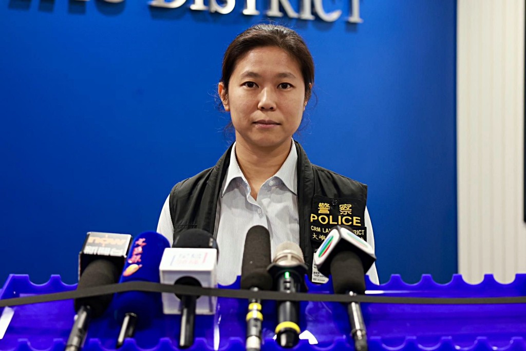 大嶼山警區助理指揮官(刑事)陳家瑩總督察。 大嶼山警區助理指揮官(刑事)陳家瑩總督察。