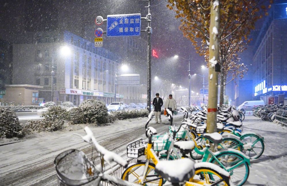 過去數日多個省份受雨雪暴雪影響。新華社