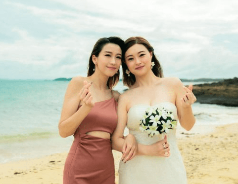 姚子羚早前到冲绳参与妹妹婚礼。