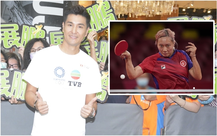 展鵬對於香港隊於女子乒乓球團體賽勇奪奧運銅牌感開心。
