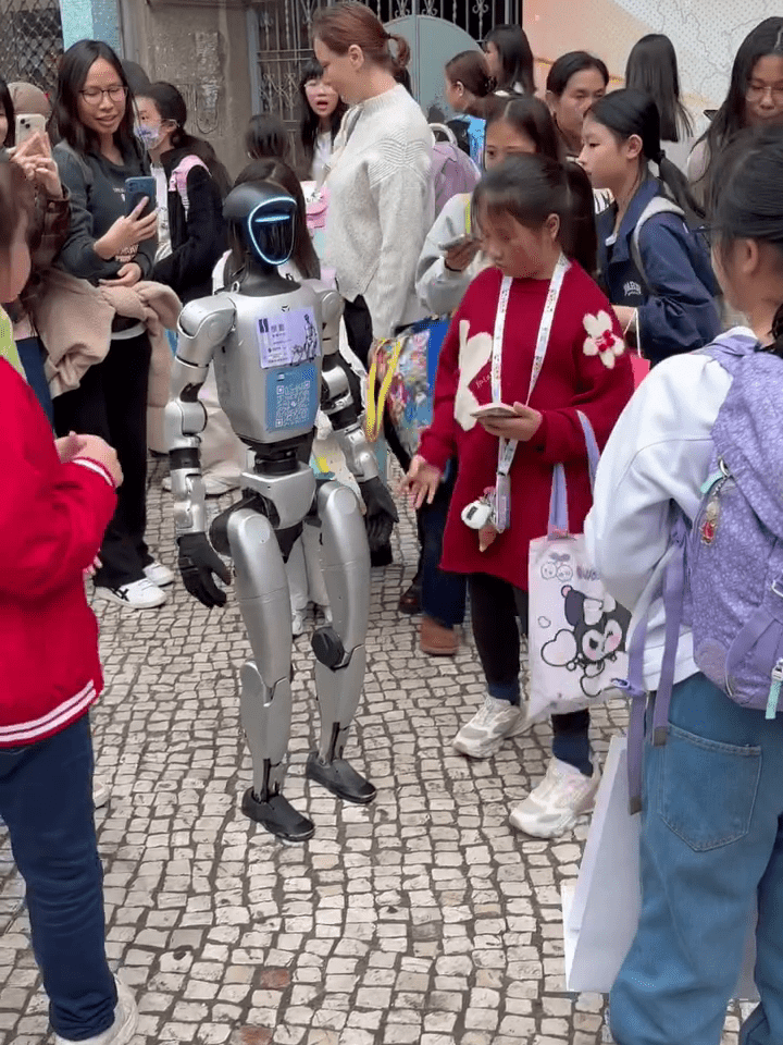 相關機械人由澳門一教育中心所有，曾多次在澳門街頭宣傳。網上圖片