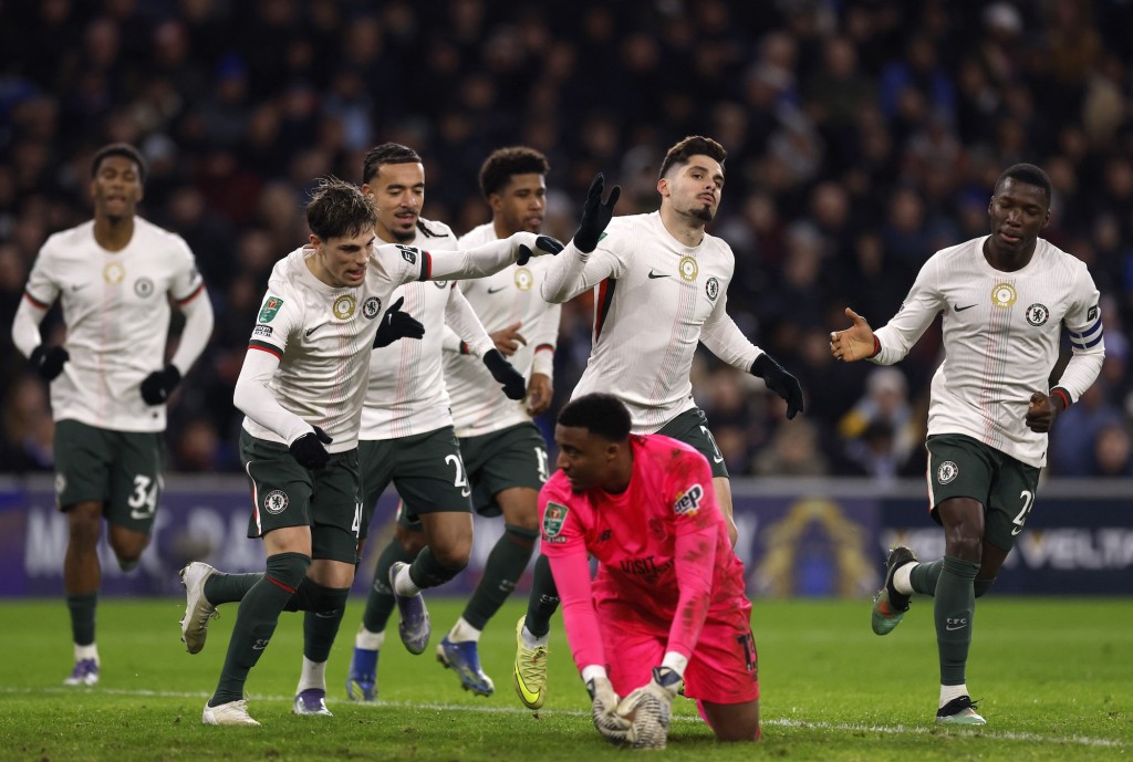 車路士晉身聯賽盃4強。路透社