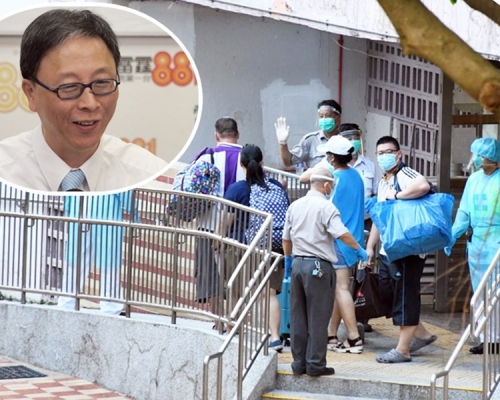 何栢良(小圖,資料圖片)指祿泉樓的病毒傳播途徑未明,認為應擴大撤離範圍。