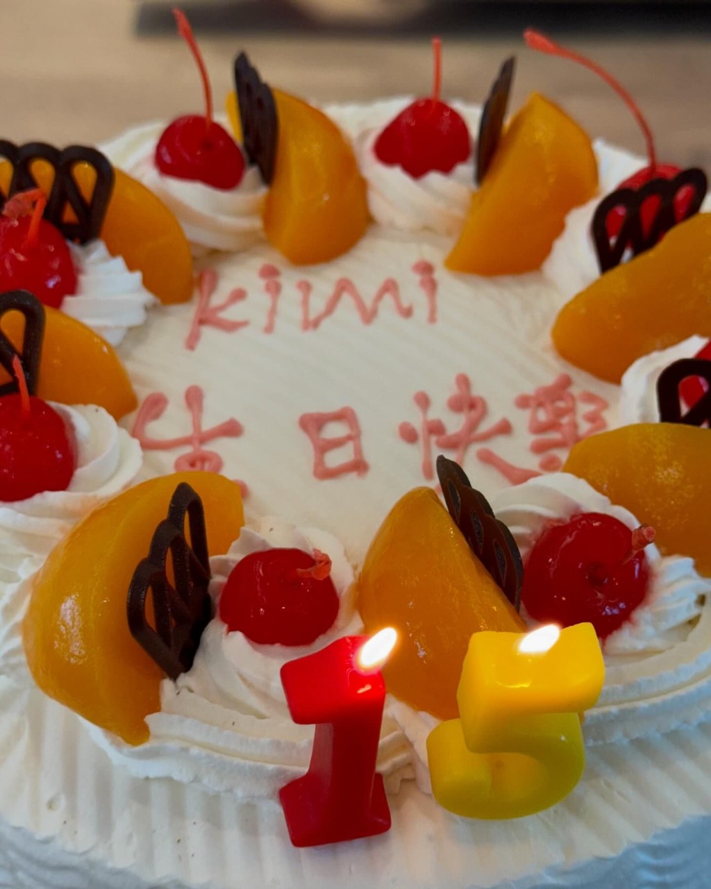 林志颖早前在IG出post贺大仔Kimi 15岁生日。