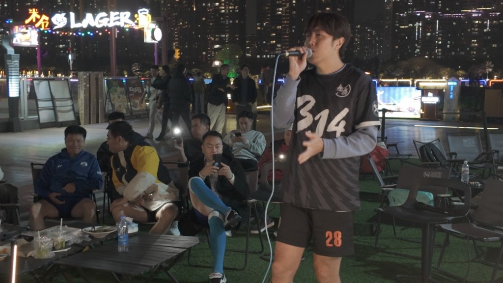 趙浚承在疫情時成立「大灣區港人體育協會」。 趙浚承在疫情時成立「大灣區港人體育協會」。