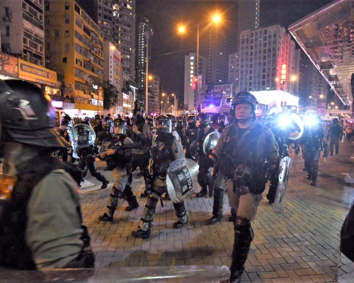 防暴警察旺角清場