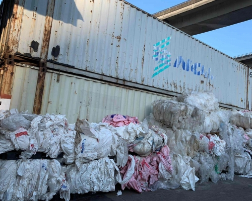 葵泰路一貨櫃內檢獲580公斤大麻花。資料圖片
