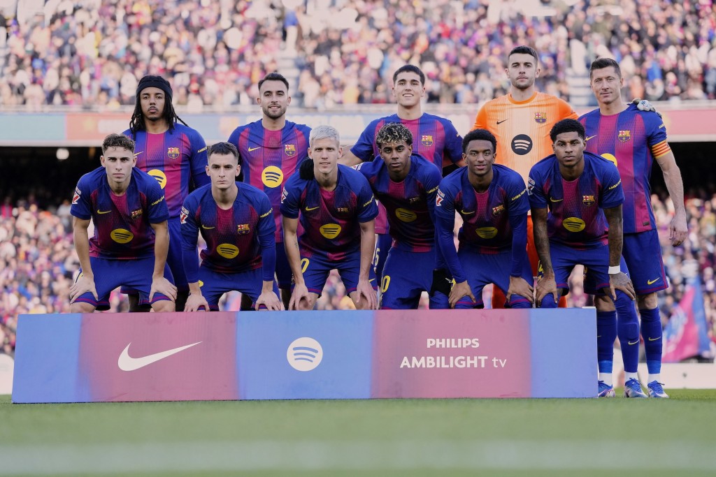 拉舒福特希望留在巴塞。法新社