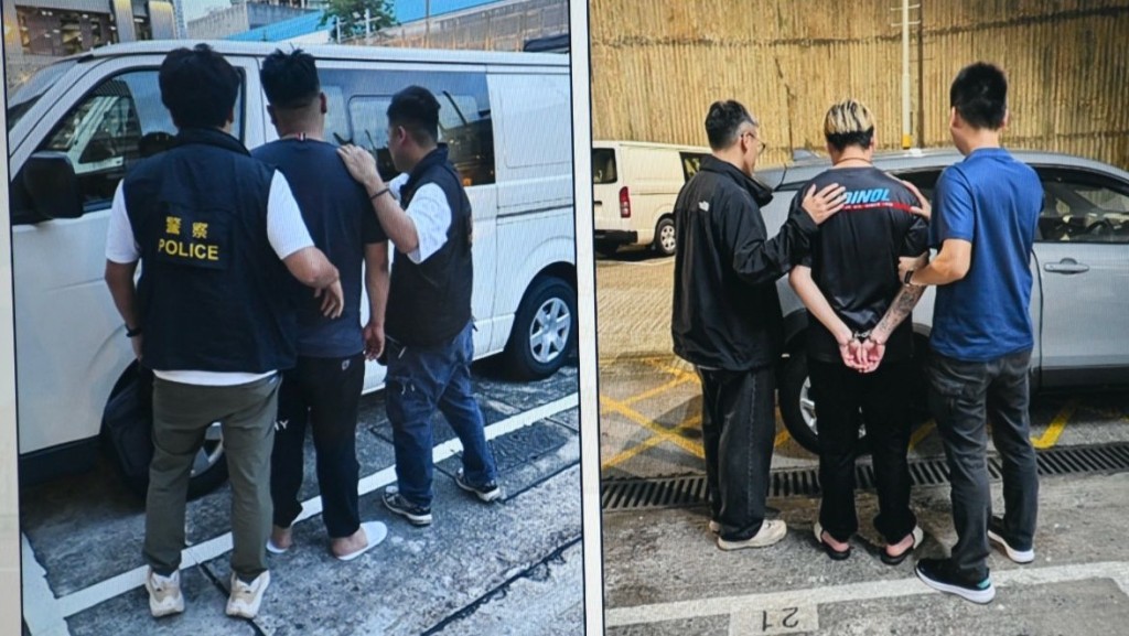 被捕的其中兩名男子。 被捕的其中兩名男子。