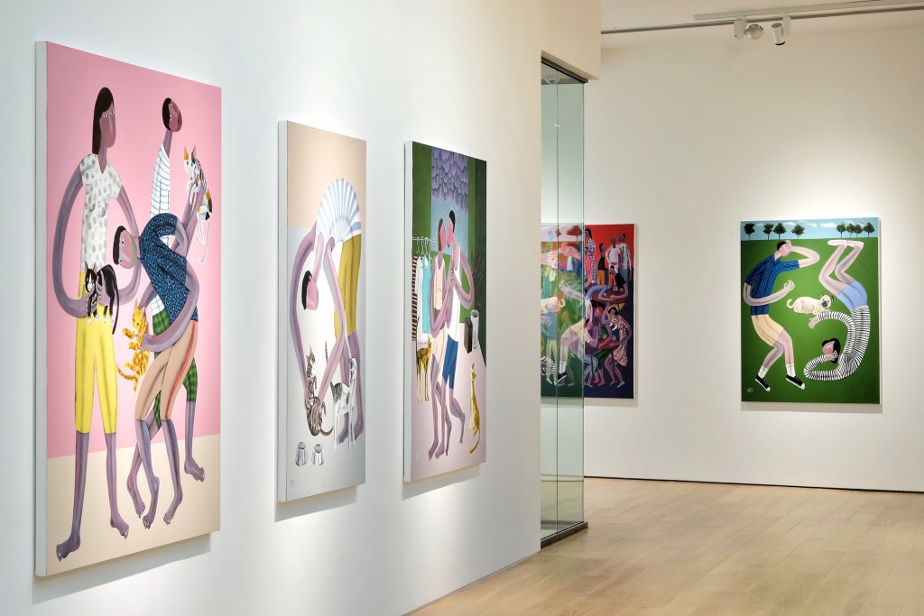 中環唐人當代藝術中心現正展出泰國藝術家奇蒂．納羅德的作品展。