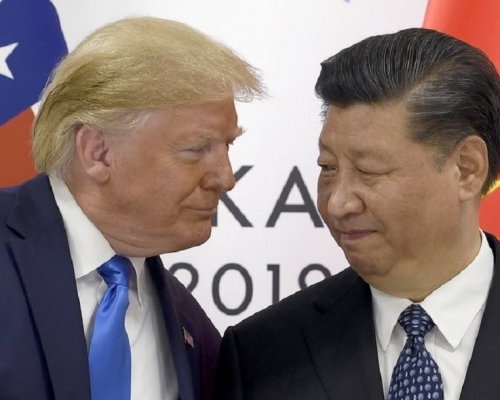 特朗普表示曾與國家主席習近平。資料圖片