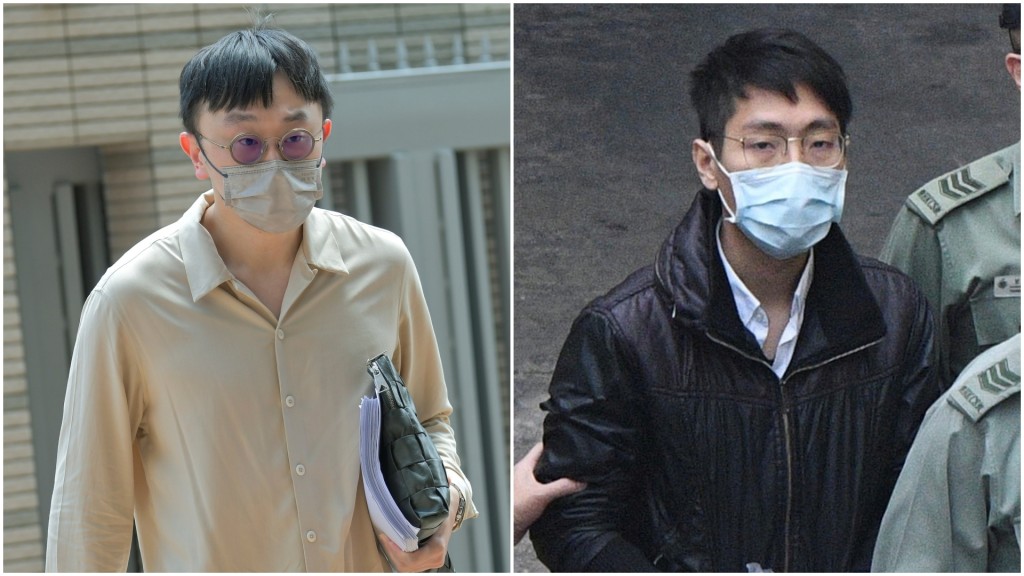 林景楠(左)及林健偉(右)承認串謀顛覆國家政權罪。資料圖片