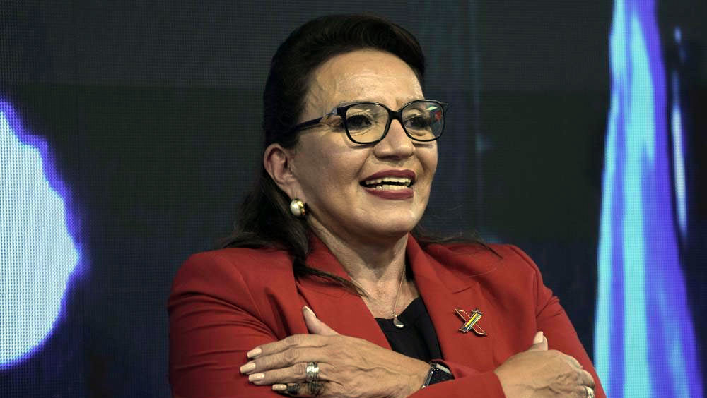 洪都拉斯總統卡斯特羅確診新冠病毒。AP圖片