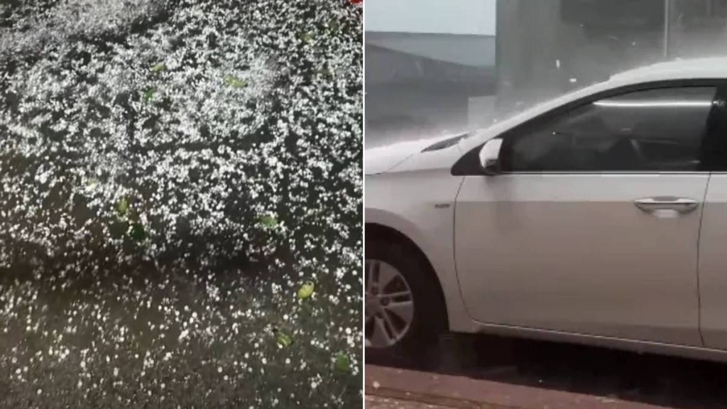 廣東有多地落冰雹但民眾未感到氣溫有明顯下降。