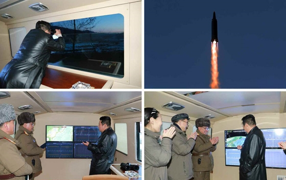 北韩证实周一试射战术导向飞弹。劳动新闻图片