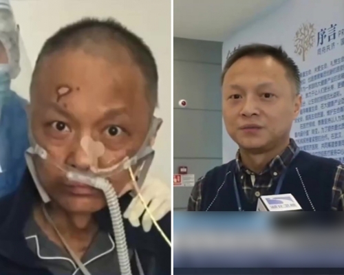 染疫「黑臉醫生」易凡目前正在做康復訓練，準備隨時回歸崗位。