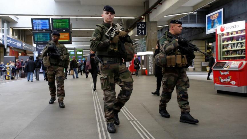 巴黎奧運開幕前加強反恐特別軍事行動。網上圖片