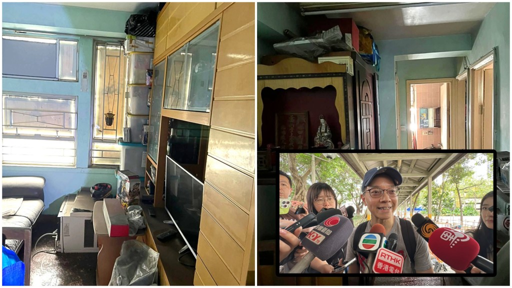 雷先生的單位損毀不大，他可輕鬆取回自己的財物。劉漢權攝