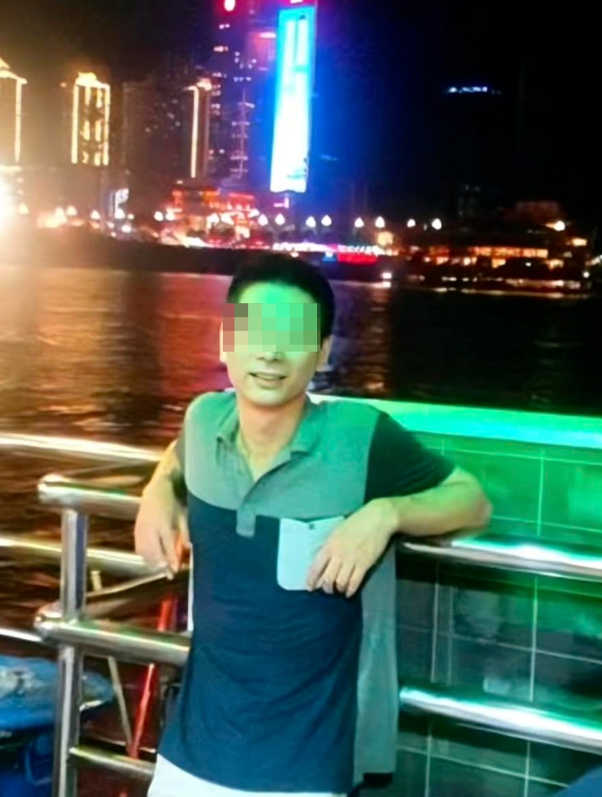 受害人遇袭前照片。